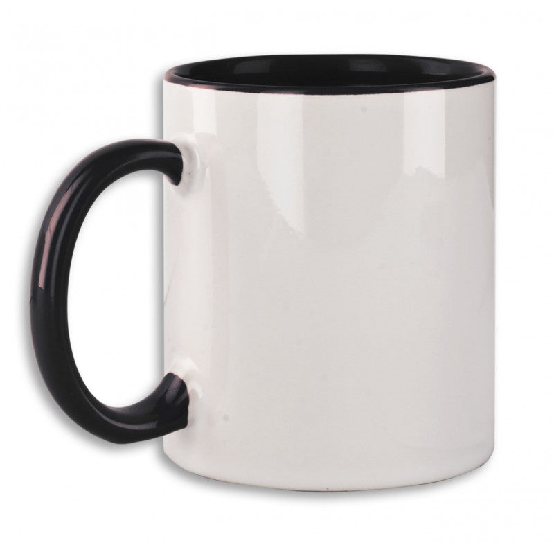 Taza personalizable negra