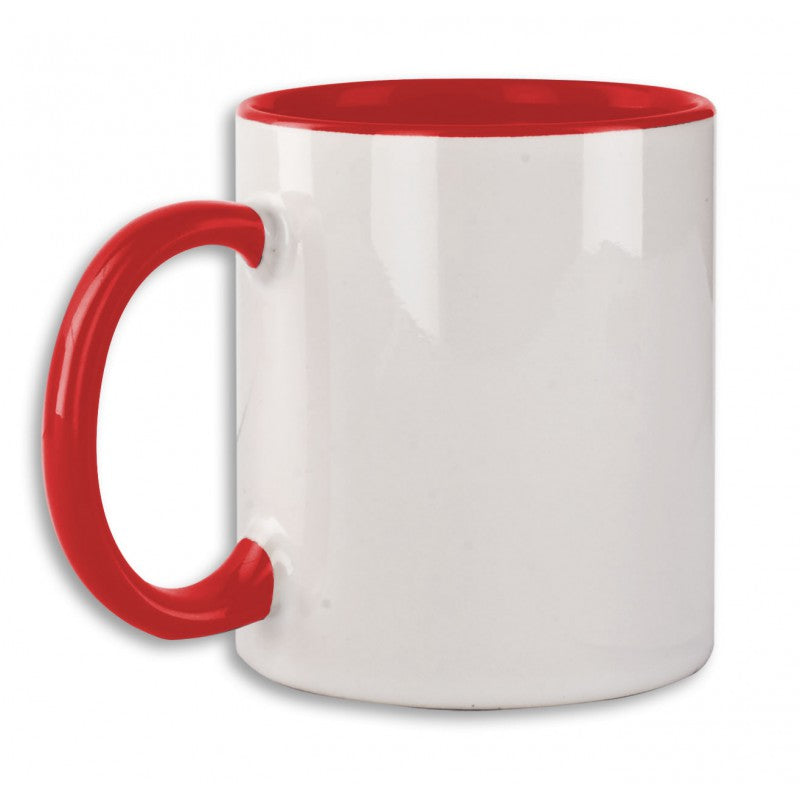 Taza personalizable roja