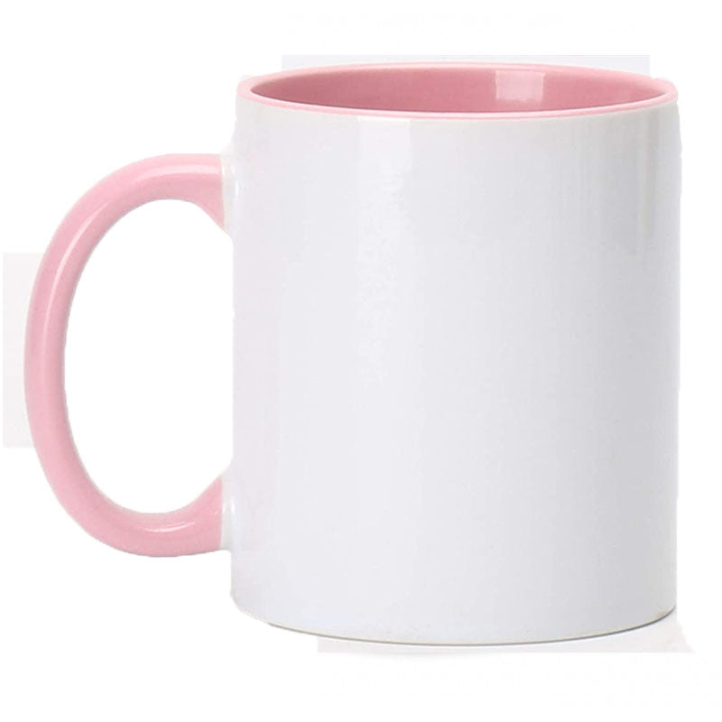 Taza personalizable rosa