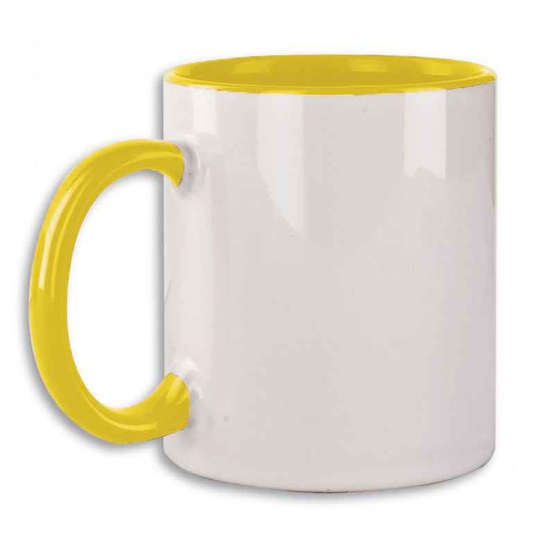 Taza personalizable amarilla
